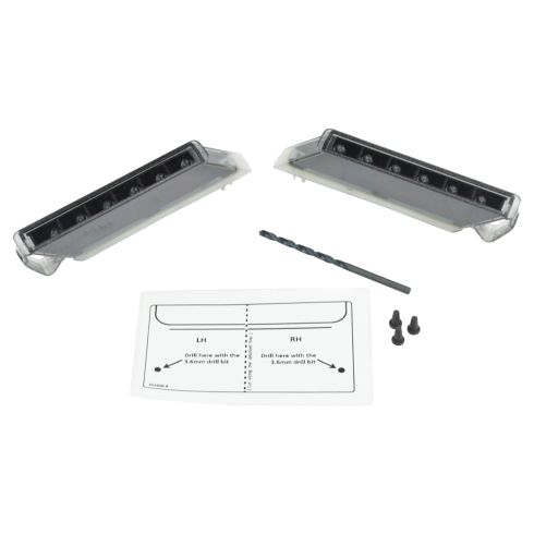 2004-14 Ford F150 Truck 2 Piece Towing Mirror Turn Signal Set TRQ MSA08624