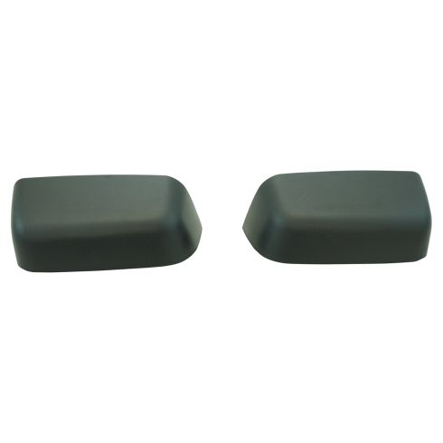 2015-19 Ford F150 Truck 2 Piece Textured Black Rounded Mirror Head Towing Mirror Cap Set For Trail Ridge Tow Mirrors Only Trail Ridge TR00485