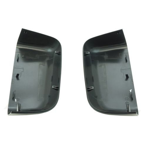 2015-19 Ford F150 Truck 2 Piece Textured Black Rounded Mirror Head Towing Mirror Cap Set For Trail Ridge Tow Mirrors Only Trail Ridge TR00485