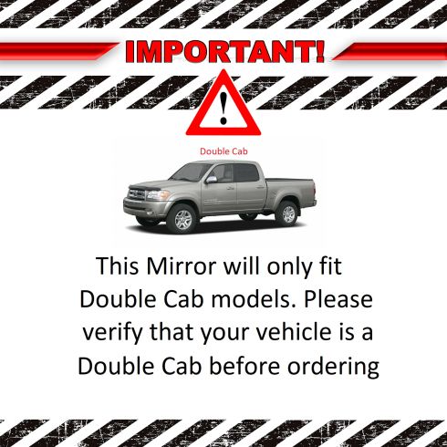 Toyota Sequoia Tundra Driver Side Mirror TRQ MRA05765
