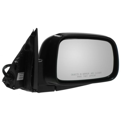 2002-06 Honda CR-V LX Japan Built Models (1st VIN Digit J) Passenger Side Power Textured Black Mirror without Aspherical Glass TRQ MRA05813