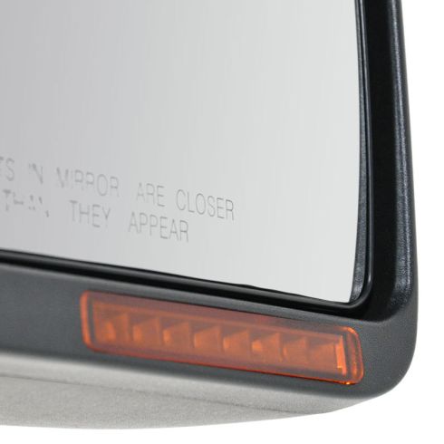 2007-08 Ford F150 Truck Passenger Side Power Heated Textured Black Mirror Power, with Heat, Manual Folding, without Memory TRQ MRA05939