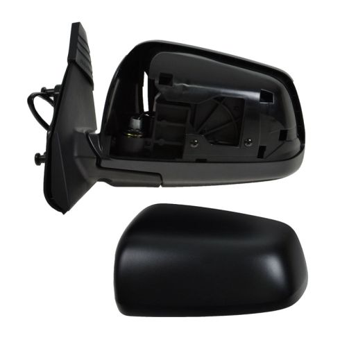 2008-14 Mitsubishi Lancer Driver Side Power Heated Textured Black Mirror with Heat TRQ MRA06066
