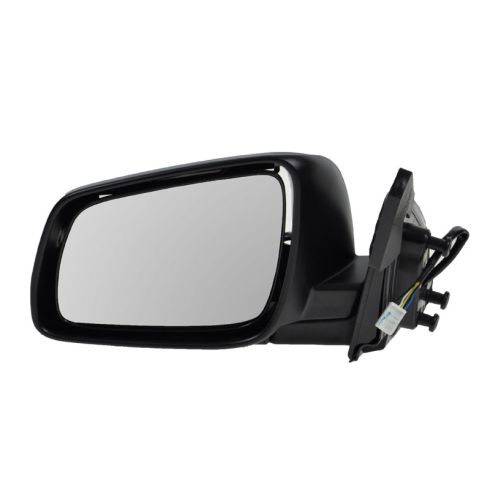 2008-14 Mitsubishi Lancer Driver Side Power Heated Textured Black Mirror with Heat TRQ MRA06066