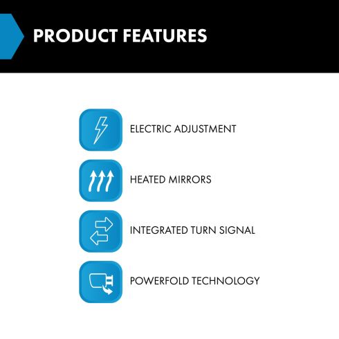 Jeep Driver Side Mirror TRQ MRA08237