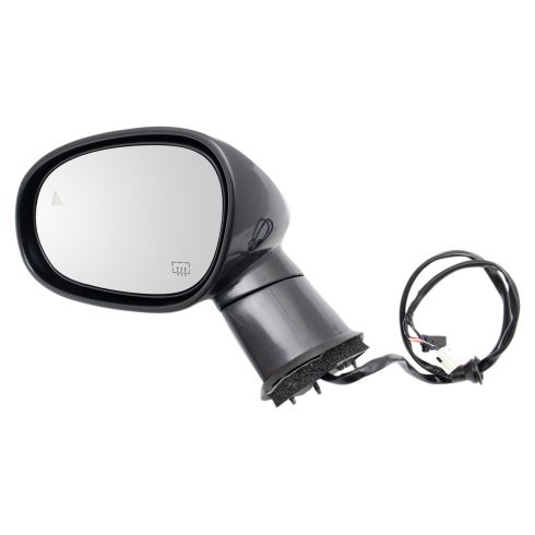 2015-19 Dodge Challenger Driver Side Power Heated Paint to Match Mirror with Blind Spot Indicator TRQ MRA09736