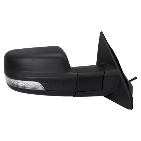 2019-22 Ram 1500 Truck Passenger Side Power Heated Checkered Flag Style Mirror with Matching Driver Side Mirror Cap Power Folding, without Memory, without Blind Spot Indicator TRQ MRA09828
