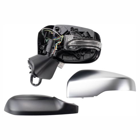 2019-21 Subaru Forester Driver Side Power Heated Mirror with Heat, with Memory, with Black & Chrome Covers TRQ MRA11458