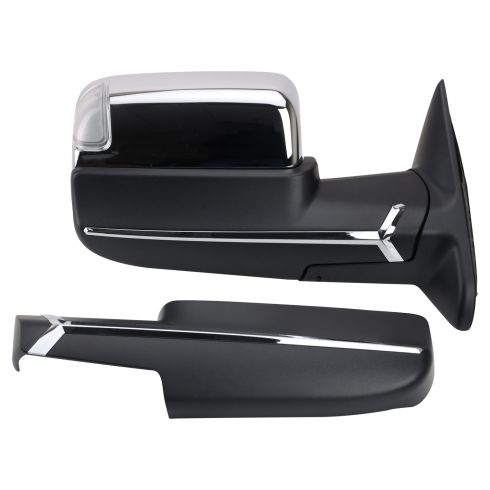 Ram 2500 3500 Passenger Side Mirror with Matching Driver Side Mirror Cap Trail Ridge TR19968