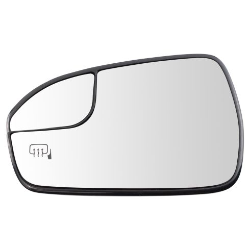 2013-16 Ford Fusion Driver Side Mirror Glass For Factory Equipped Mirrors Only with Heat, without Blind Spot Indicator TRQ MGA16774