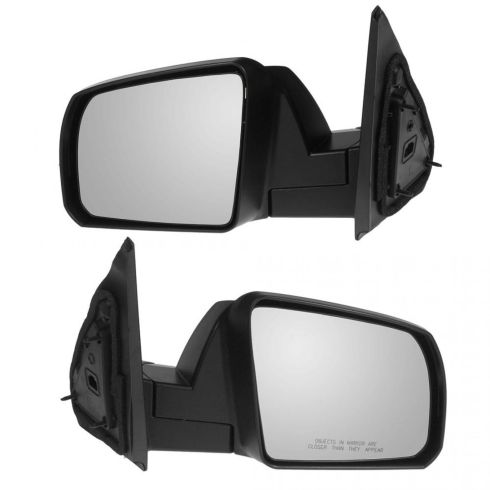 2007-13 Toyota Tundra Base Model Driver & Passenger Side 4 Piece Chrome Mirror Kit TRQ MRA04164