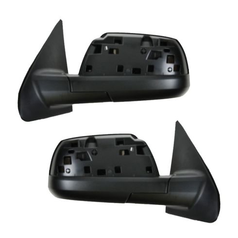 2007-11 Toyota Tundra SR5 Driver & Passenger Side Outer 4 Piece Chrome Mirror Kit TRQ MRA04183