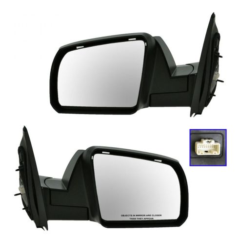 2007-11 Toyota Tundra SR5 Driver & Passenger Side Outer 4 Piece Chrome Mirror Kit TRQ MRA04183
