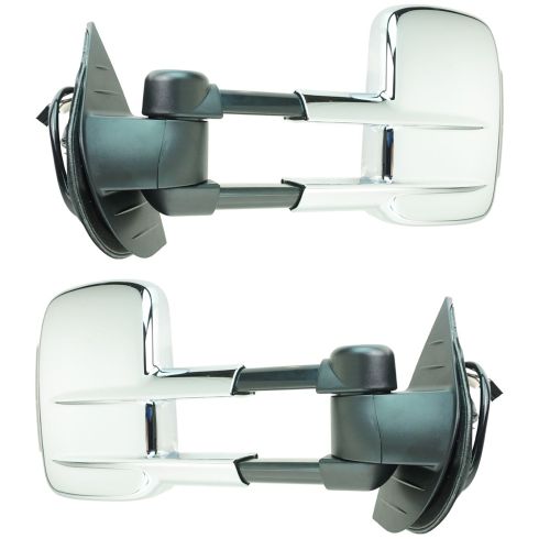 2007-13 Chevrolet GMC Driver & Passenger Side 2 Piece Mirror Set Trail Ridge TR00227