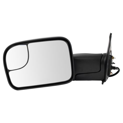 2005-15 Toyota Tacoma Driver & Passenger Side 2 Piece Power Textured Black Flip-Up Towing Mirror Set Power, with Heat Trail Ridge TR00254