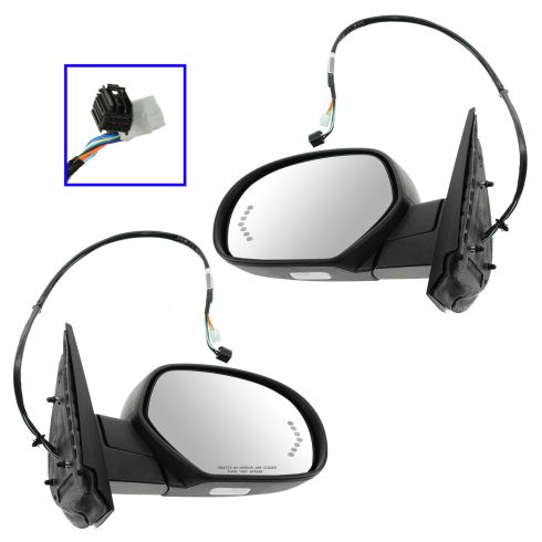 Chevrolet GMC Driver & Passenger Side 2 Piece Mirror Set TRQ MRA04704