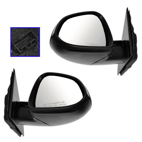 2011-13 Buick Regal Driver & Passenger Side 2 Piece Power Heated Without Memory Paint to Match Mirror Set without Housing Turn Signal TRQ MRA09631
