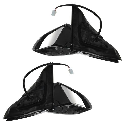 2009-14 Nissan Maxima SV Driver & Passenger Side 2 Piece Power Heated Without Memory Paint to Match Mirror Set TRQ MRA04647