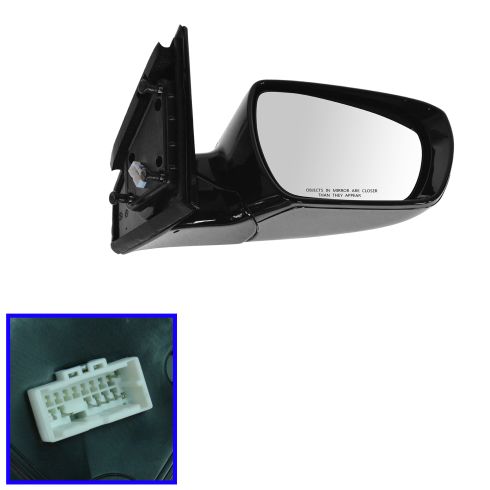 2013-17 Hyundai Santa Fe Sport Driver & Passenger Side 2 Piece Power Heated Without Memory Paint to Match Mirror Set with Heat, without Blind Spot Indicator TRQ MRA09917