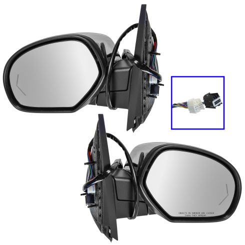 Chevrolet GMC Cadillac Driver & Passenger Side 2 Piece Mirror Set TRQ MRA04695