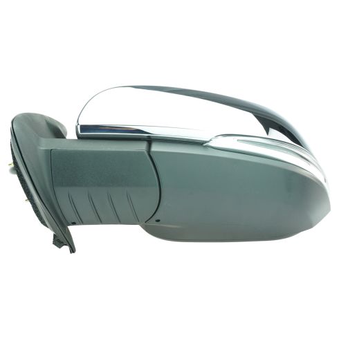 2016-23 Toyota Tacoma Driver & Passenger Side 2 Piece Power Heated Without Memory Chrome Mirror Set with Housing Turn Signal, without Blind Spot Indicator TRQ MRA04428