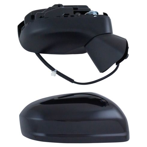 2014-15 Honda Civic Driver & Passenger Side 2 Piece Power Without Memory Textured Black Mirror Set TRQ MRA09022