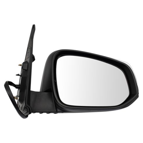 2016-23 Toyota Tacoma Driver & Passenger Side 2 Piece Power Heated Without Memory Chrome Mirror Set with Housing Turn Signal, with Blind Spot Indicator, with Smooth Housing TRQ MRA09573