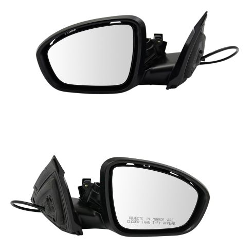 2019-23 Nissan Altima Driver & Passenger Side 2 Piece Power Without Memory Paint to Match Mirror Set TRQ MRA09487