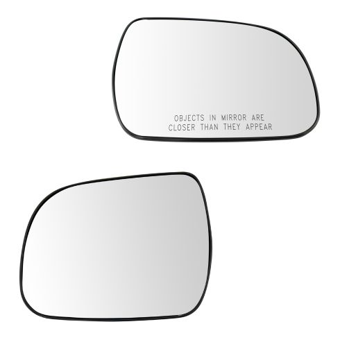 2005-11 Toyota Tacoma Driver & Passenger Side 2 Piece Mirror Glass Set TRQ MGA09370