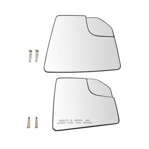2015-17 Ford F150 Truck Driver & Passenger Side 2 Piece Mirror Glass Set TRQ MGA10013