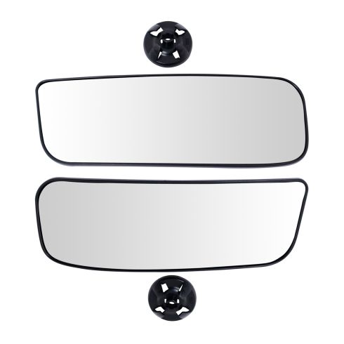 2012-18 Nissan NV 1500 NV 2500 NV 3500 Driver & Passenger Side 2 Piece Mirror Glass Set TRQ MGA10028