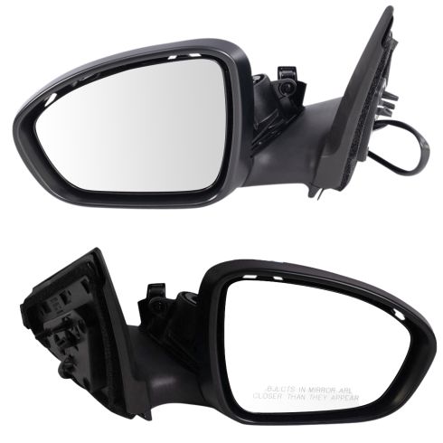 2020-21 Nissan Sentra S Driver & Passenger Side 2 Piece Power Without Memory Mirror Set TRQ MRA11275