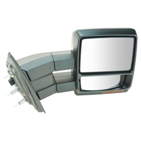 2011-12 Ford F150 Truck Driver & Passenger Side 2 Piece Power Heated Memory Towing Mirror Set Power, Manual Folding Trail Ridge MRA17683