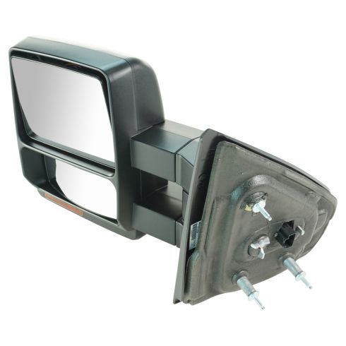 2011-12 Ford F150 Truck Driver & Passenger Side 2 Piece Power Heated Memory Towing Mirror Set Power, Manual Folding Trail Ridge MRA17683