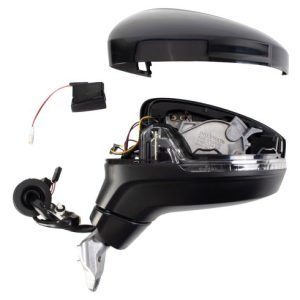 2020-21 VW Tiguan Driver & Passenger Side 2 Piece Power Heated Without Memory Mirror Set Manual Folding TRQ MRA17732