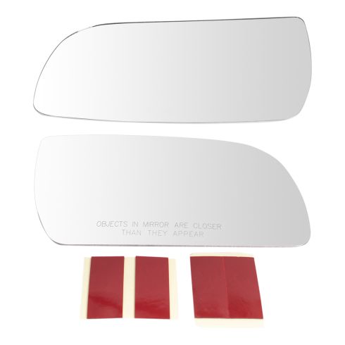 Chevrolet Pontiac Saturn Driver & Passenger Side 2 Piece Mirror Glass Set TRQ MGA18507