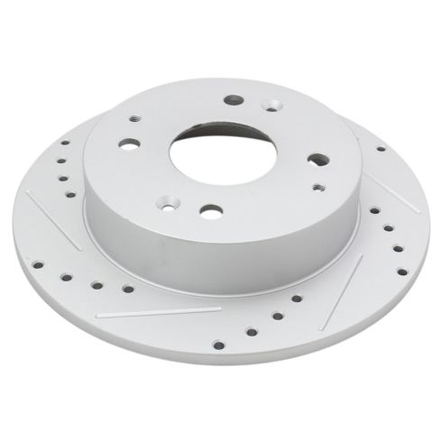 Honda Accord Acura CL Rear Driver & Passenger Side 2 Piece Premium G-Coated Brake Rotor Set TRQ Performance BRA74668