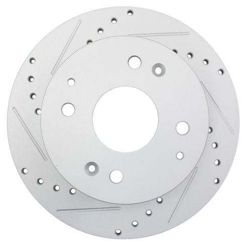 Honda Accord Acura CL Rear Driver & Passenger Side 2 Piece Premium G-Coated Brake Rotor Set TRQ Performance BRA74668