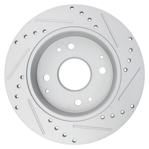 Honda Accord Acura CL Rear Driver & Passenger Side 2 Piece Premium G-Coated Brake Rotor Set TRQ Performance BRA74668