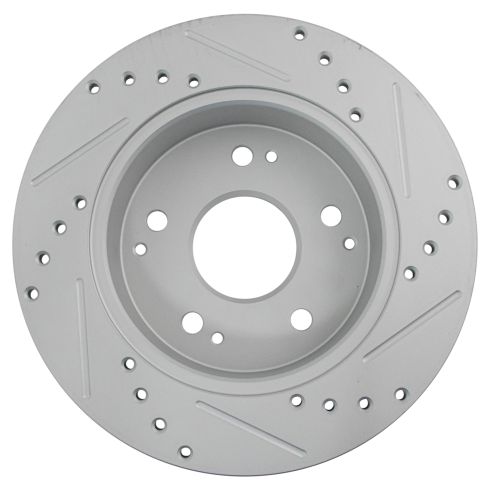Honda Accord Acura Integra RSX Rear Driver & Passenger Side 2 Piece Premium G-Coated Brake Rotor Set TRQ Performance BRA74669