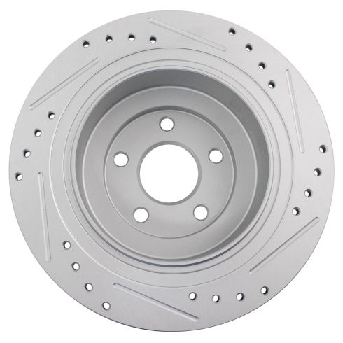 Subaru Baja Legacy Outback Rear Driver & Passenger Side 2 Piece Premium G-Coated Brake Rotor Set TRQ Performance BRA74673