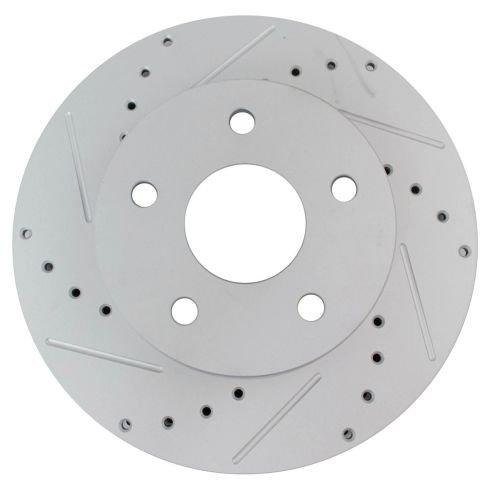 1999-04 Jeep Grand Cherokee Front Driver & Passenger Side 2 Piece Premium G-Coated Performance Brake Rotor Set TRQ Performance BRA74691