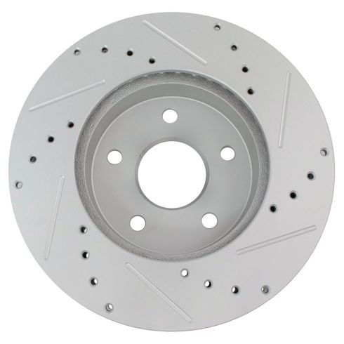 1999-04 Jeep Grand Cherokee Front Driver & Passenger Side 2 Piece Premium G-Coated Performance Brake Rotor Set TRQ Performance BRA74691