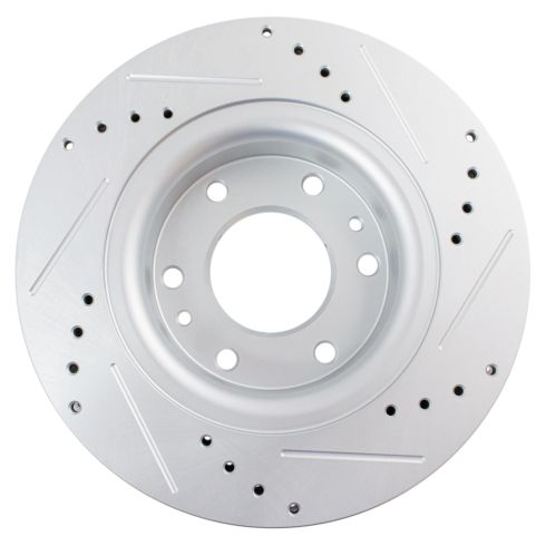 Chevrolet GMC Buick Isuzu Front Driver & Passenger Side 2 Piece Premium G-Coated Brake Rotor Set TRQ Performance BRA74698