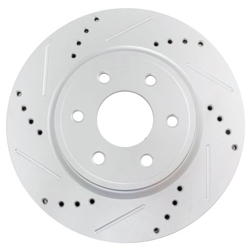 Nissan Suzuki Front Driver & Passenger Side 2 Piece Premium G-Coated Brake Rotor Set TRQ Performance BRA74723