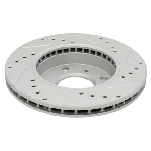 Nissan Infiniti Front Driver & Passenger Side 2 Piece Premium G-Coated Brake Rotor Set TRQ Performance BRA74732