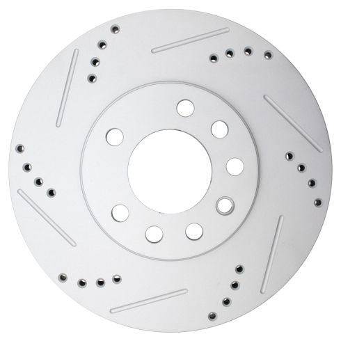 Saturn Saab Front Driver & Passenger Side 2 Piece Premium G-Coated Brake Rotor Set TRQ Performance BRA74736
