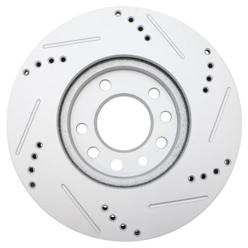 Saturn Saab Front Driver & Passenger Side 2 Piece Premium G-Coated Brake Rotor Set TRQ Performance BRA74736