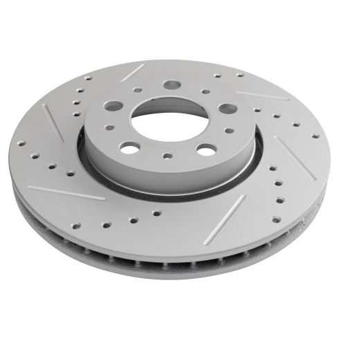 Volvo S60 S80 V70 XC70 Front Driver & Passenger Side 2 Piece Premium G-Coated Brake Rotor Set TRQ Performance BRA74741
