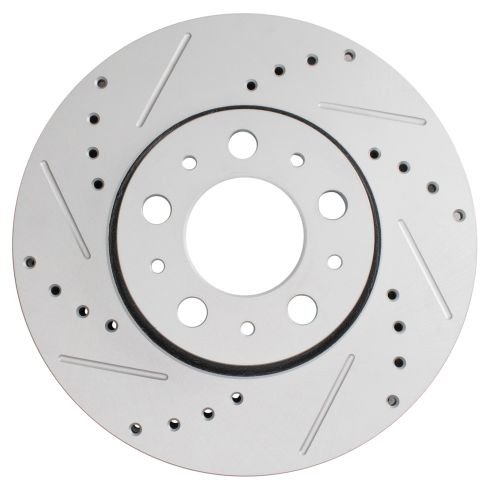 Volvo S60 S80 V70 XC70 Front Driver & Passenger Side 2 Piece Premium G-Coated Brake Rotor Set TRQ Performance BRA74741